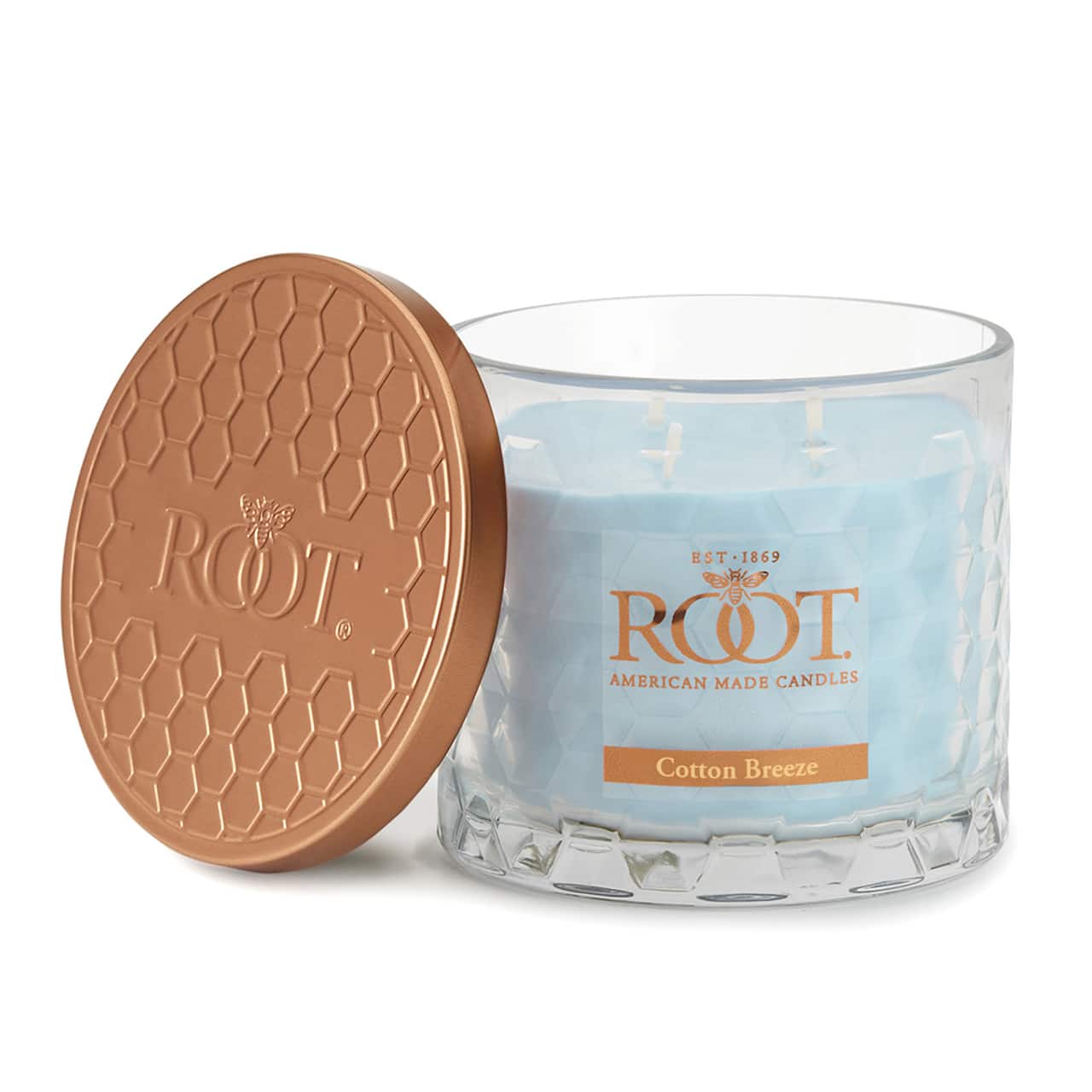 Root Candles Signature 3-Wick Honeycomb Beeswax Blend Jar Candle